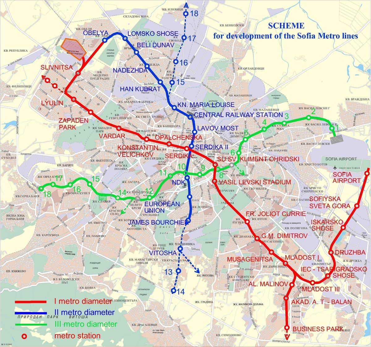 வரைபடம் மெட்ரோ பல்கேரியா