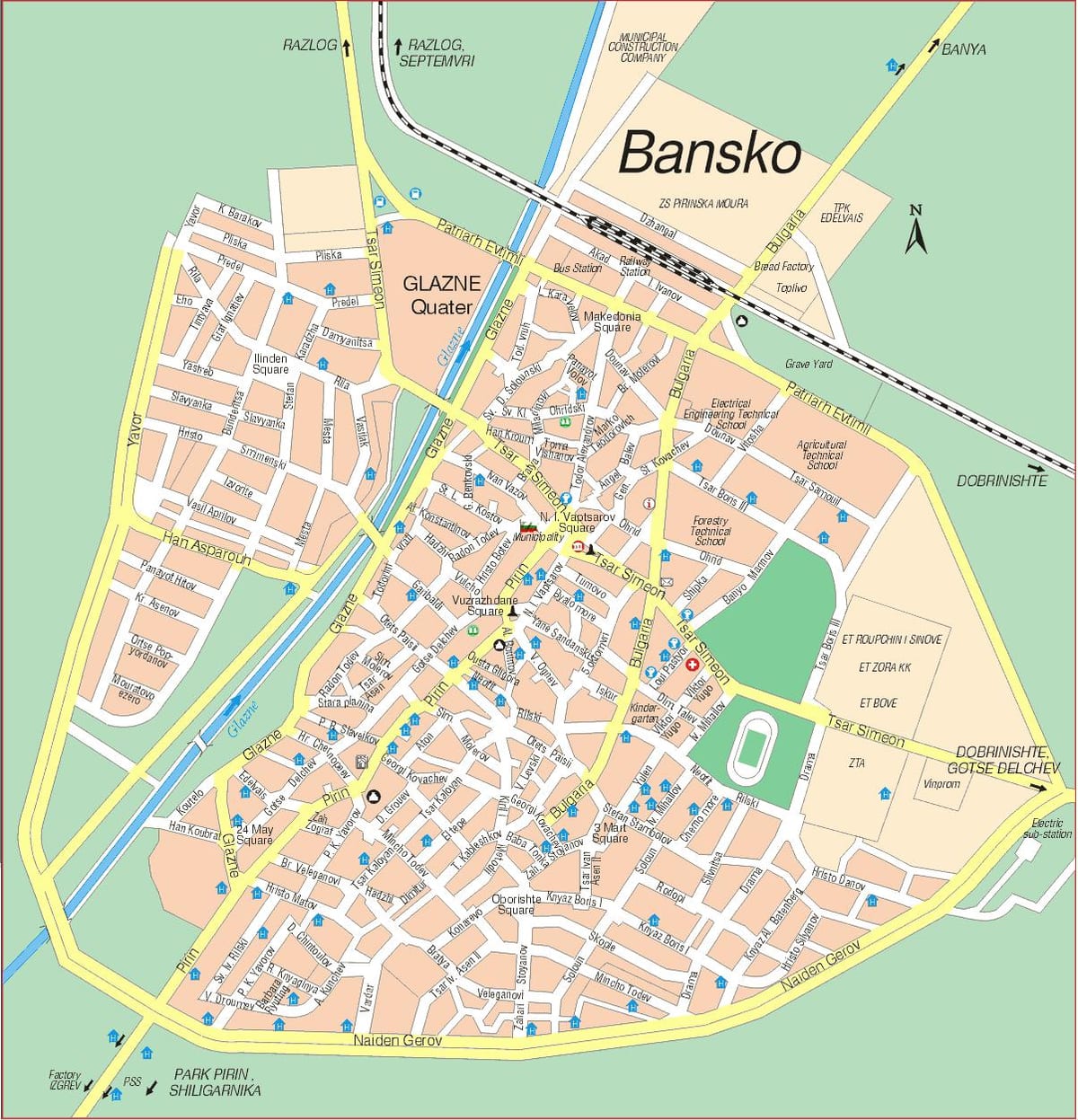 பல்கேரியா bansko வரைபடம்