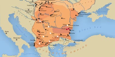 வரைபடம் Bulgarian எம்பயர்